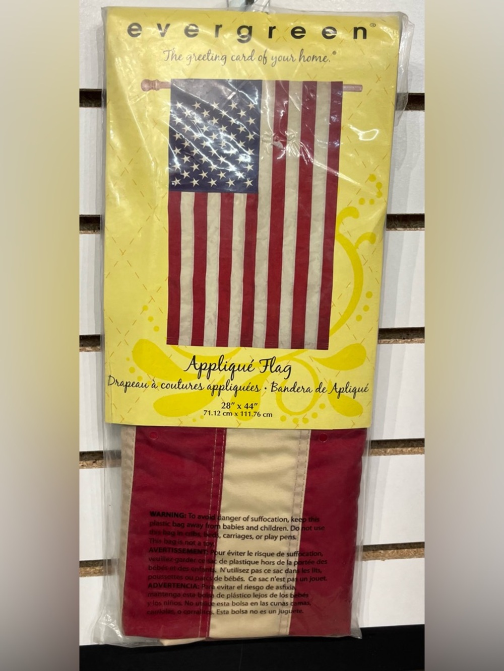 Evergreen garden flag - US flag